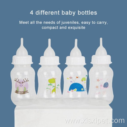 Pet Feeding Bottle Kit Feeder Milk Bottle Nipple